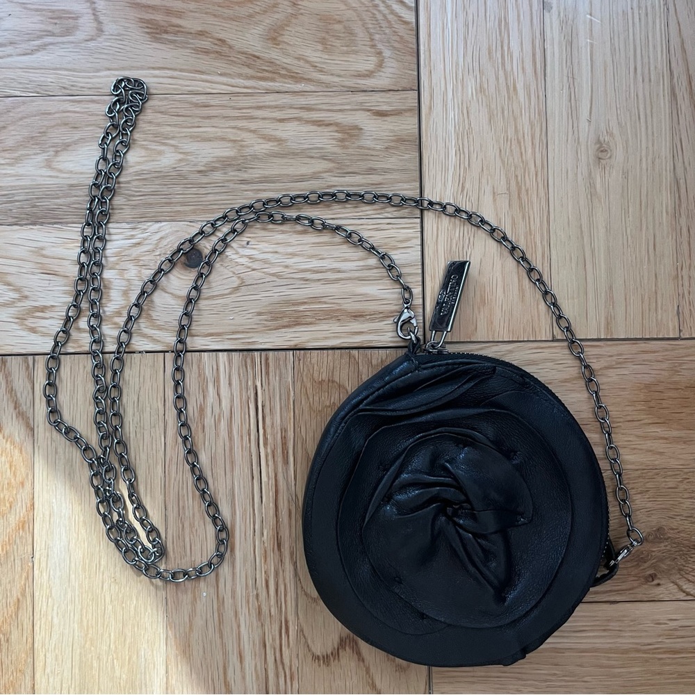 VALENTINO Leather Rose Mini Bag